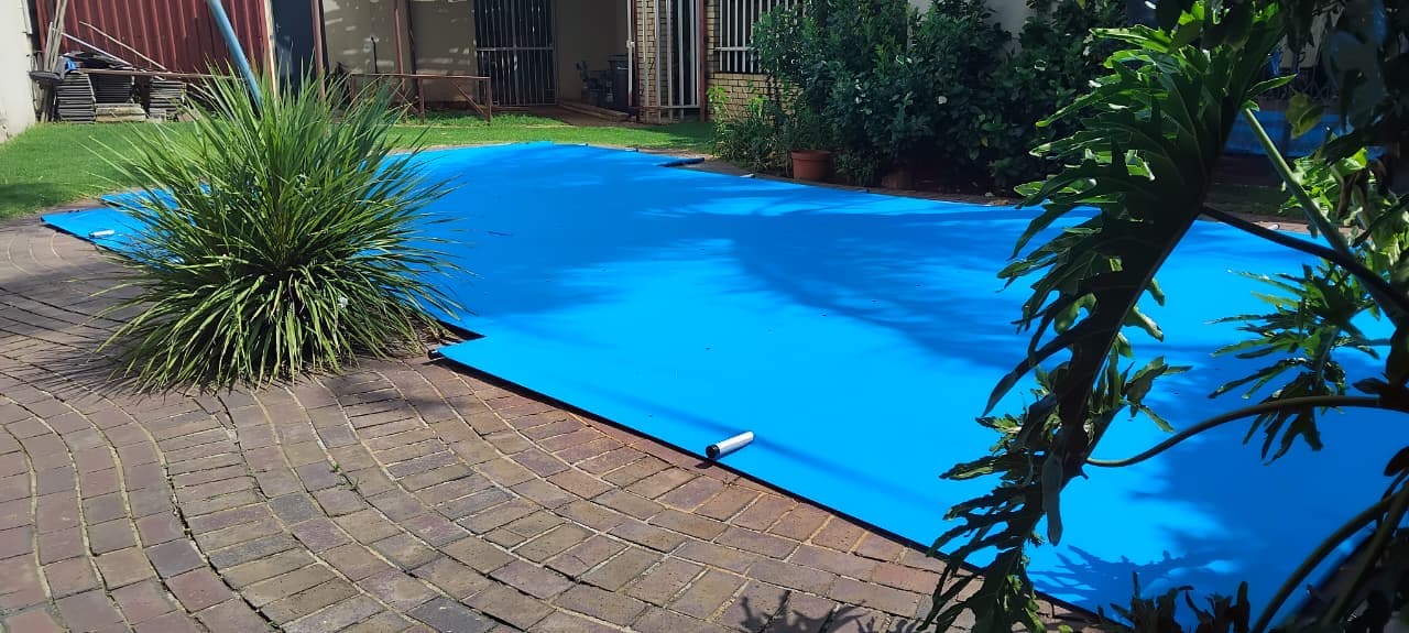 Custom PVC pool cover installation in Gauteng - professional safety pool covers