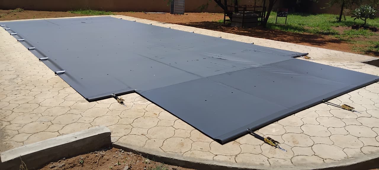 Custom safety pool cover - Midrand residential installation